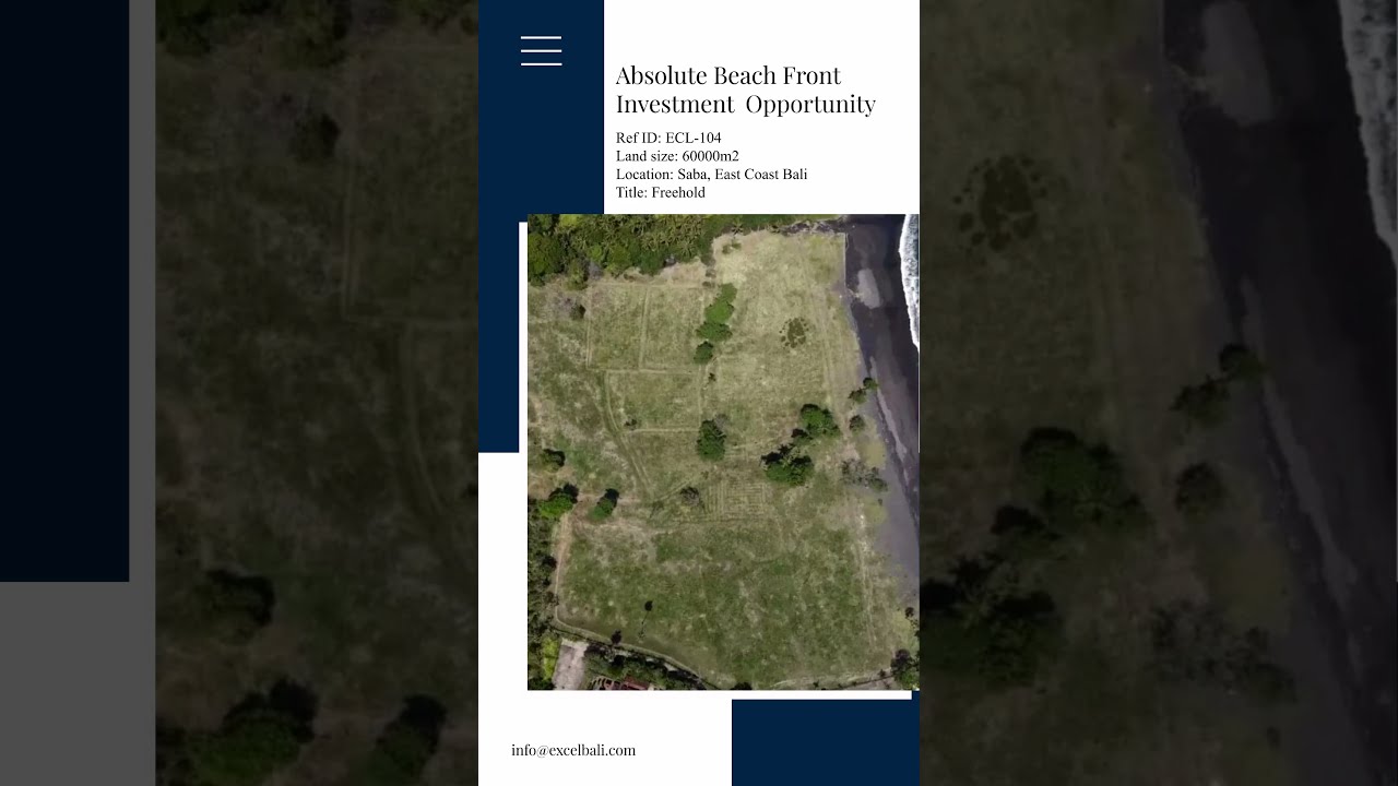 Stunning 6 Hectare Absolute Beach Front Investment Opportunity