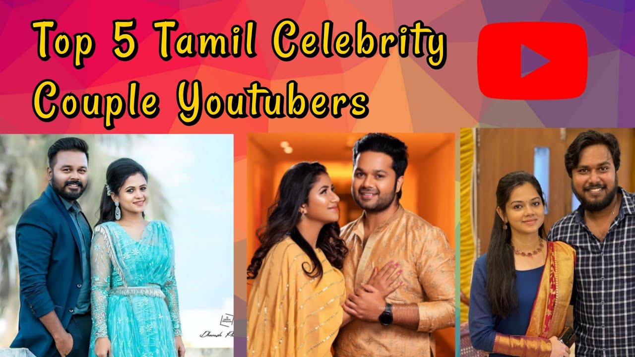 Top 5 Tamil Celebrity Couple Youtubers || Hussain Manimegalai || SANJIEV&ALYA