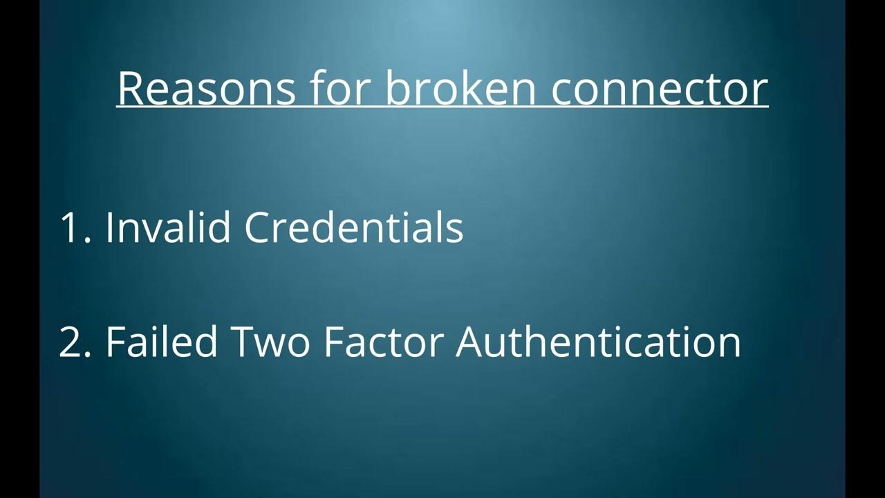 Connection is broken. Connection is broken