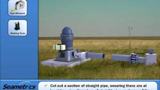 Seametrics AG2000 Magmeter Horizontal Installation Video