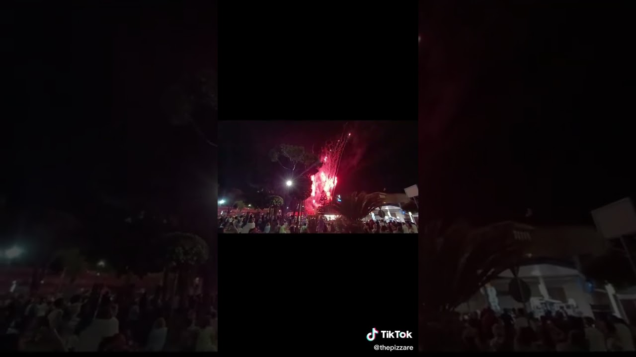 Festa Cellole - Incendio del Campanile - Fuochi d'artificio 