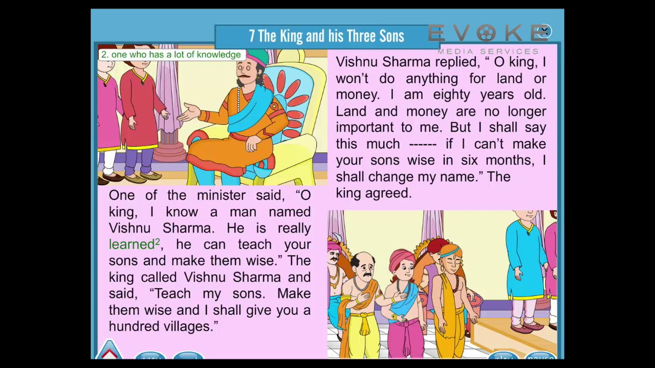 The King and His Three Sons English Story YouTube