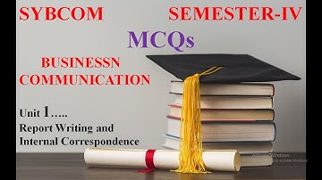 MCQ || SPPU || SYBCOM || Semester IV || Business Communication || Unit 1. || CBCS Pattern ||