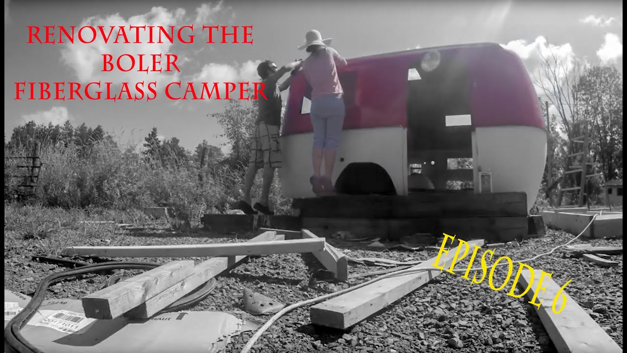 Renovating the Boler fibreglass camper - Episode 6 Paint - YouTube