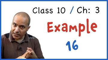 Example 16 - Chapter 3 - Class 10 | Pair Of Linear Equations In Two Variables  | NCERT (Old Book)