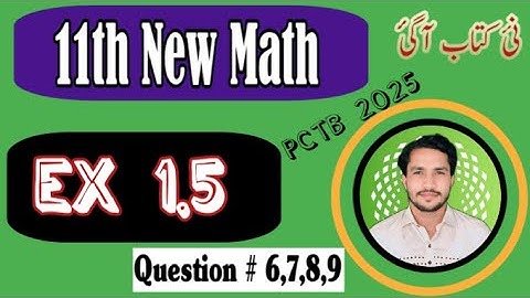 11th class math new book 2025 PCTB chapter 1 ||  exercise 1.5 q#6,7,8,9 || linear equation