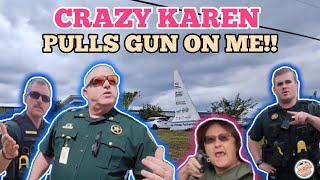 CRAZY KAREN *PULLS GUN* ON ACTIVISTS SHERIFF&#39;S CAPTAIN *GETS OWNED* AND DISMISSED *CHARGES FILED*