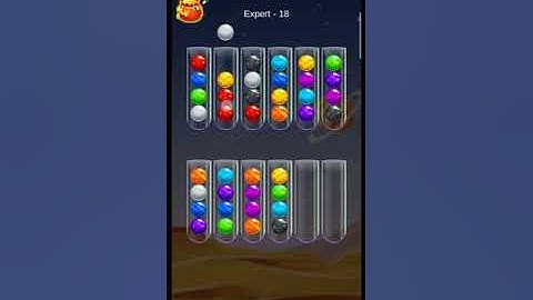 Golden Bubble Sort Expert Level 18 (gameplay walkthrough)