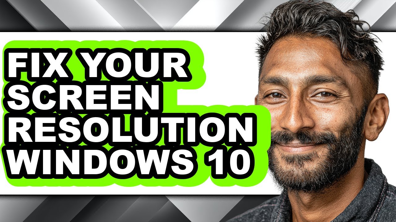 How to Fix Your Screen Resolution Windows 10 - Easy Guide - YouTube