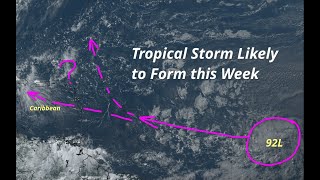 Tropical Storm Formation Likely in the Central Atlantic this Week