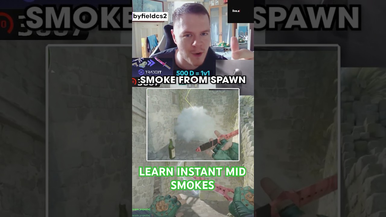IMPORTANT you must learn these instant smokes or you are throwing your game #cs2 #cs2moments #cs2pro