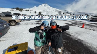 April 1st - spring snowboarding at Timberline Lodge on Mount Hood part 2