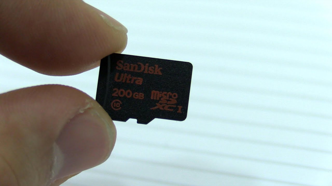 SanDisk 200GB microSD Card Introduction - YouTube