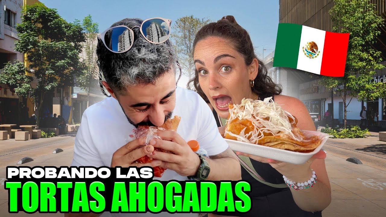 PRIMERA VEZ PROBANDO TORTAS AHOGADAS 🇲🇽 ¡NOS DEJARON en SHOCK!