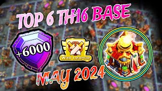 MOST POPULAR TOP 6 TH16 BASE | LEGEND AND CWL BASE WITH LINK (clash of clans) #coc #viral #cwl #th16