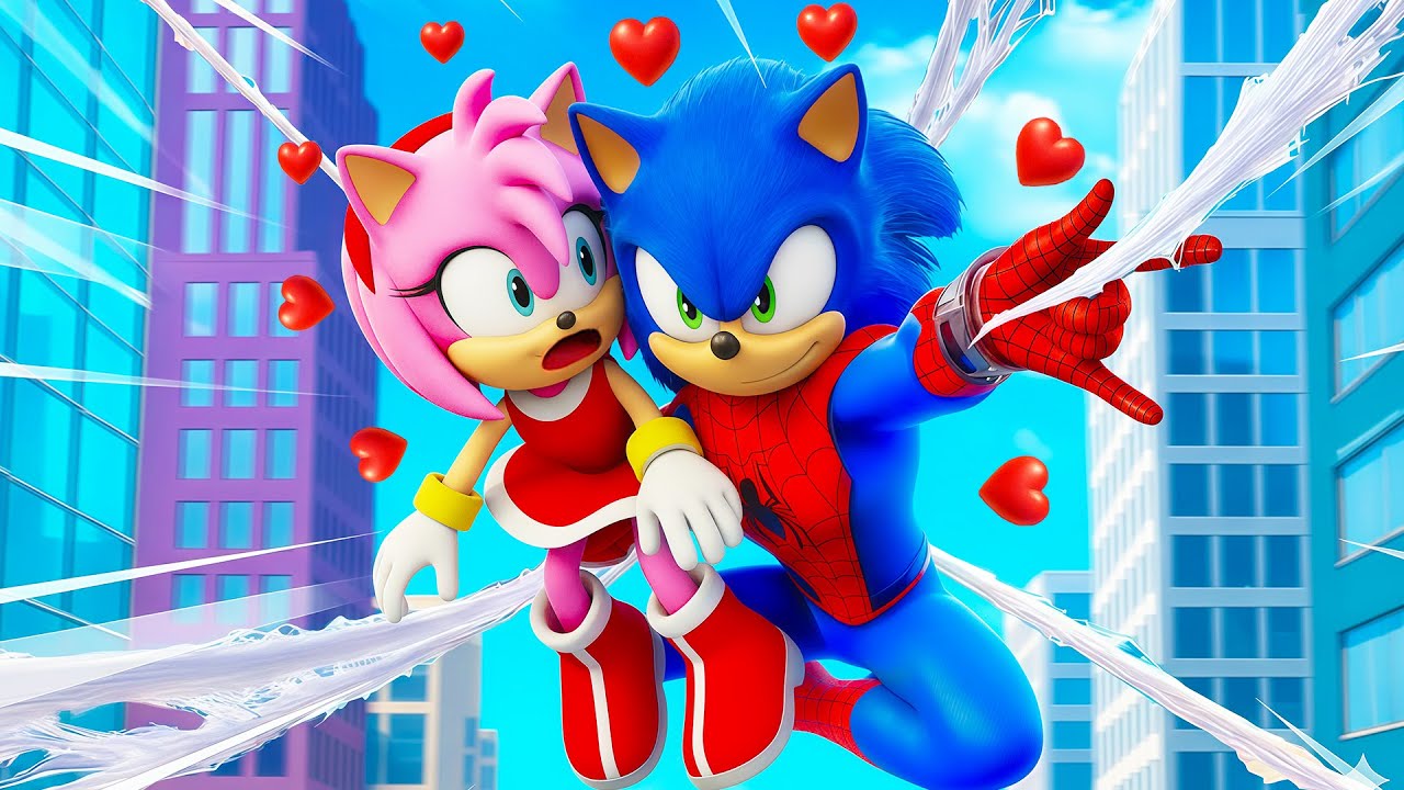 Amy Fall In LOVE with Spideman SONIC !?! Sonic& Amy' Love Story | Sonic The Hedgehog 3 Animation