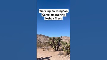 Working on #dungeoncamp among the #jushuatrees #gamedev #indiegame #nomadic