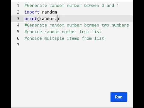 Generate random number,choice random item from list (Python)