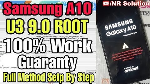 Samsung A10 A105F U3 9.0 ROOT 100% Work Guaranty Full Method Step By Step