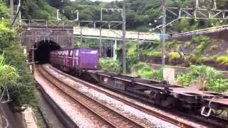 JR貨物 1157レ EF210-7牽引 コンテナ貨物列車