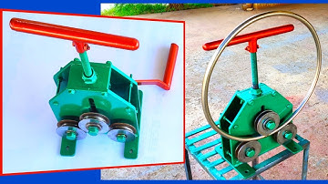 homemade bending ideas | metal bender ring roller | round bar flat bar diy 2022