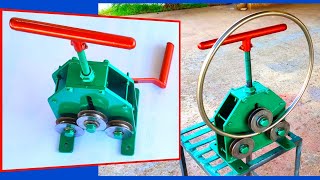 Homemade Bending Ideas Metal Bender Ring Roller Round Bar Flat Bar Diy 2022
