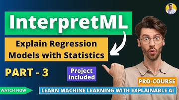 InterpretML with Statistics | Explainable AI (XAI) | Data Science Machine Learning Project Python