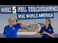 MSC World America Public Deck 5 First Look! | Tall Man's Cruise Adventures