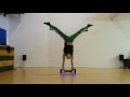 Hoverboard tricks handstand on hoverboard