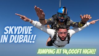 Skydive in Dubai!! Jumping at 14,000ft over the Palm!!