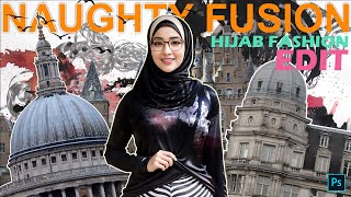 [4K] AI Art Fashion: Stunning Hijab Beauty in Collage Art Lookbook & Creative Photo Edits screenshot 1