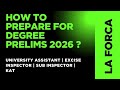 HOW TO PREPARE FOR DEGREE PRELIMS 2026 #kpsc #prelims #mains #cutoff #subinspector #exciseinspector