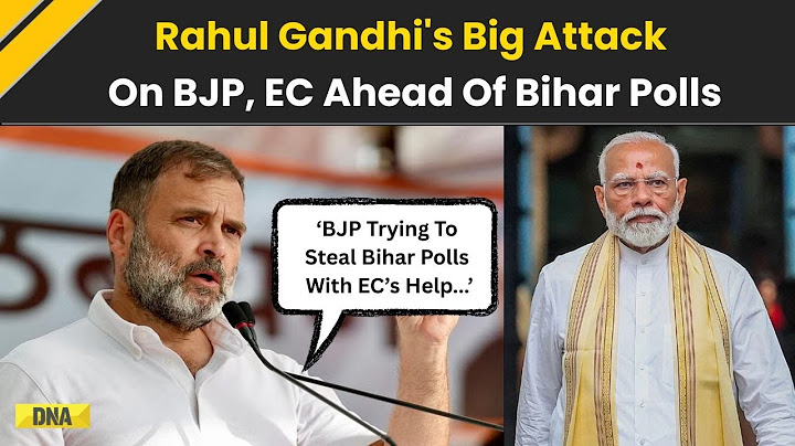 Bihar Elections 2025: Rahul Gandhi Attack BJP Over Attempts To ‘Hijack’ Bihar Polls, Attack ECI