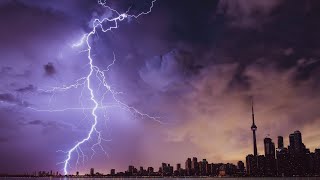 Amazing sound clip of a thunderstorm, the mighty force of nature