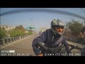 Biker crashes into the rear of a car dash cam footage