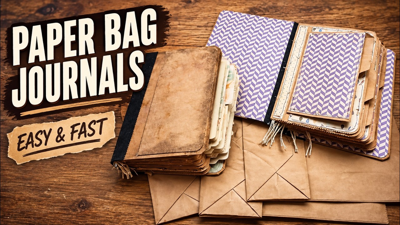 Thumbnail for Turn Paper Bags Into Beautiful Little Journals | Easy No-Special-Tools Tutorial