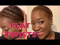 FLAT TWISTS ON SHORT 4C NATURAL HAIR: PROTECTIVE STYLE