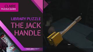 How to Solve the Library Puzzle - The Jack Handle - Resident Evil 2 Remake (Claire)