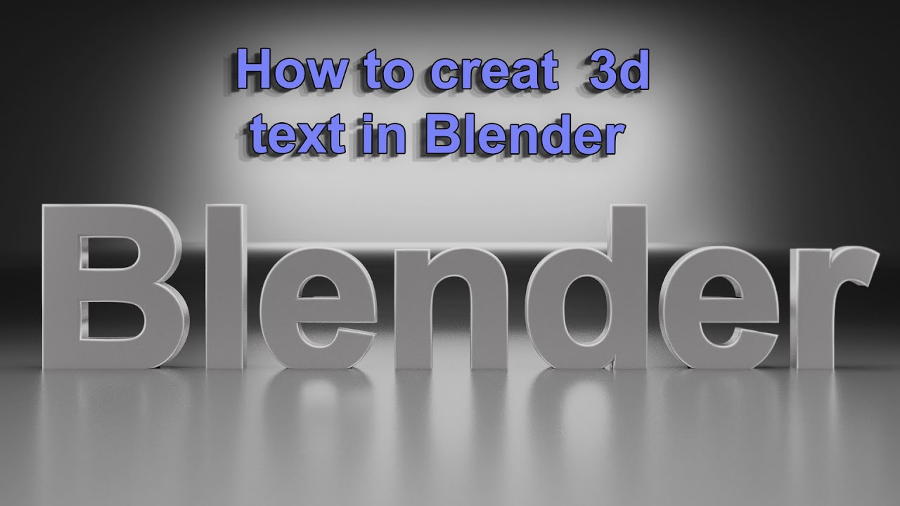 How to create 3D Text in Blender 2.83 for beginner Part 1 (Bangla ...