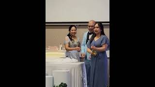 Cutting The Wedding Cake &amp; Sharing Wine are symbolic traditions of Couples/25th Wedding Anniversary