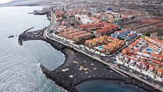 Herbstspaziergang durch Candelaria, Teneriffa: Eine Drohnenansicht und städtische Schönheiten