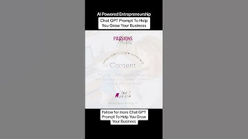 Chat GPT Prompt To Help You Grow Your Business