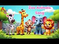Zoo Animals sounds  | Animals Sounds for kids And Safari Animals song l Fun Animal Song for Kids