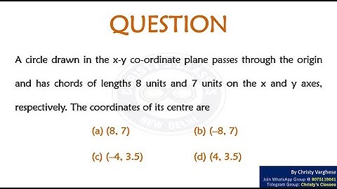 A question on Coordinate Geometry | CSIR-NET DEC 2015 | General Aptitude | July Mary Mathew
