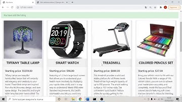 CS50 web programming - project 2: Commerce