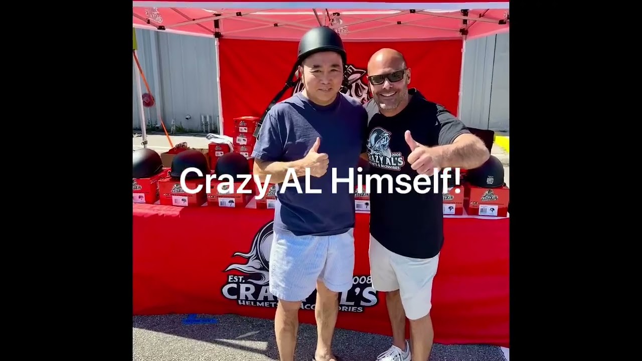 Crazy Al’s Helmet With Custom Pinstriping!