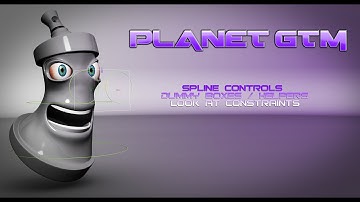 3D Studio Max Look at Constraints, Spline Controls, Character Rigs