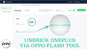 How to Unbrick OnePlus via Oppo Flash Tool