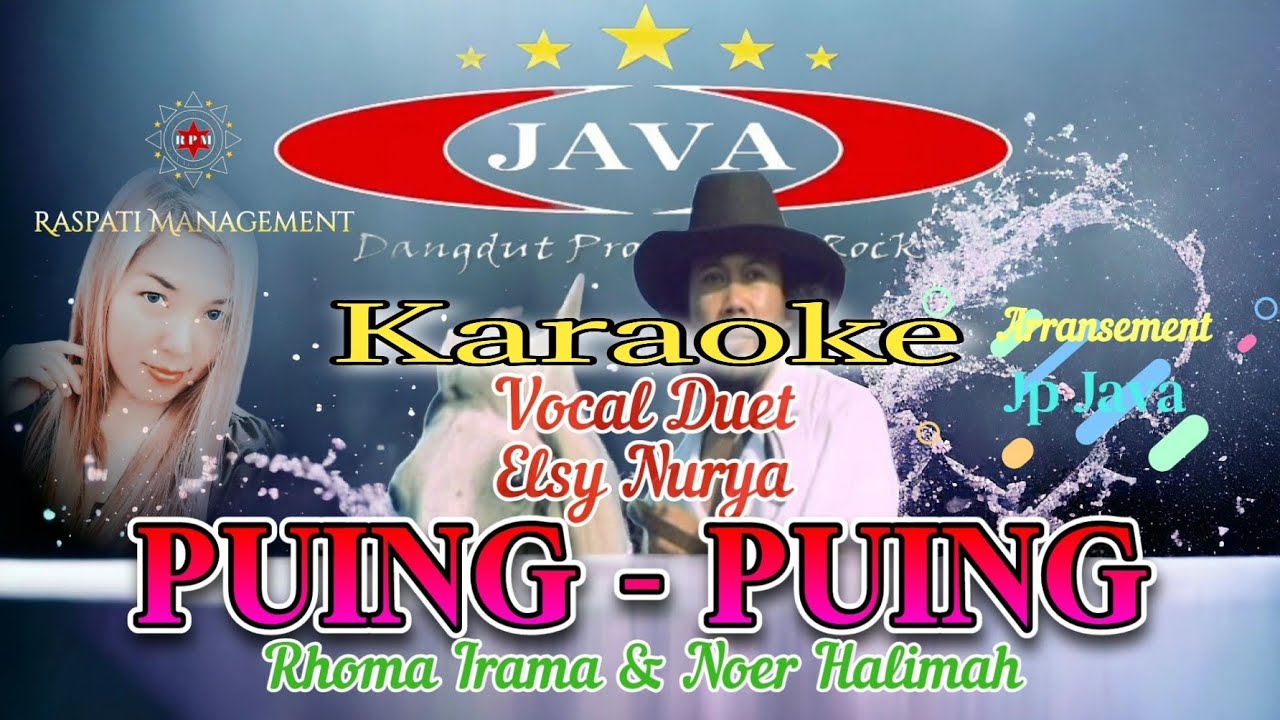 Karaoke Puing  Puing - Rhoma Irama & Noer Halimah , Soneta Group || Karaoke Dangdut