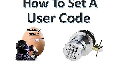 How To Set User Codes On Digital Electronic Code Door Lock Round Knob Turbolock YL-99 Video